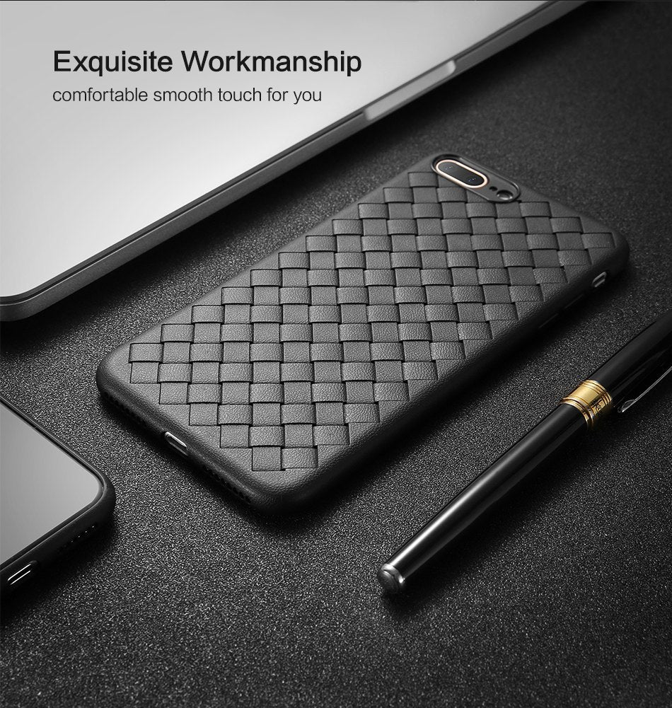 Luxury grid weaving case Luxury grid weaving case